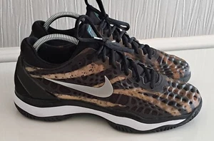 Nike - Air Zoom Vapor Cage 3 HC - Nadal - UK SIze 7 - Rare Leopard Print Design - Picture 1 of 19