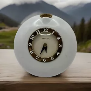 Vintage 1930er Jahre weiß Bakelit WESTCLOX Handtasche Art Deco Bakelit Taschenuhr Uhr - Bild 1 von 4