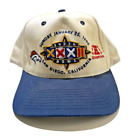 90's Vintage NFL Super Bowl 32 XXXII, 1998 San Diego Snapback Hat Blue, Broncos