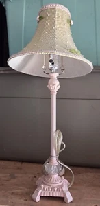 Pink And Green Antique Style  Pearl Shade - Picture 1 of 8