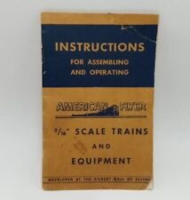 Original 1949 American Flyer Trains Operating & Assembly Instruction Manual