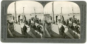 Keystone Stereoview ~ San Diego CA, Submarines, Torpedo Boats & Battleships, WWI - Picture 1 of 3
