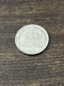 2003 Trinidad & Tobago 10 Cents Flaming Hibiscus Actual Coin TK5846* - Picture 1 of 3