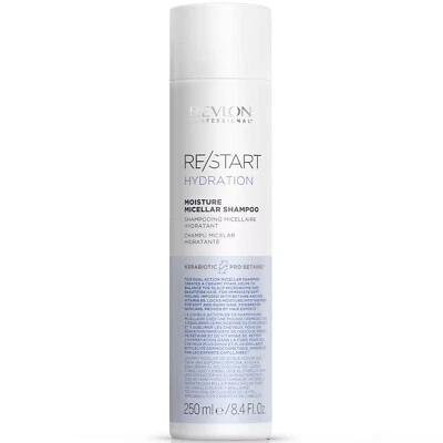 REVLON Hair Restart Hydration Moisture Dual Action Micellar Shampoo 250ml *NEW* - Image 1 of 4