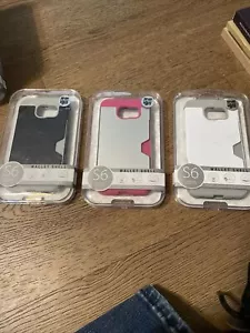 Samsung Galaxy S6 SM-G920V 3 Case Lot Of Wallet Shell Cases B377 - Picture 1 of 5