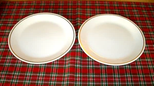 Placas de colección Syracuse China borde dorado siralita 9" ~ Juego de 2 ~ - Imagen 1 de 8