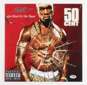 Curtis "50 Cent" Jackson Signed "Get Rich or Die Tryin" 12x12 Photo (PSA COA) - Picture 1 of 3