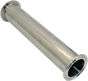 OD 2 in Length 12" Sanitary Pipe tube Ferrule End Clamp Stainless SS316 - Picture 1 of 3