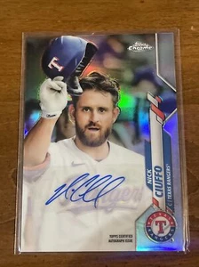 2020 Topps Chrome Update Series Refractor Nick Ciuffo Auto #USA-NCI TEX Rangers - Picture 1 of 2