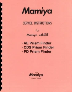 Mamiya M645 AE Prism Finder, CDS Prism Finder, PD Prism Finder Repair Manual - Picture 1 of 2