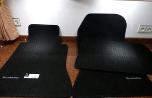 Alfombrillas originales Mercedes Clase E W124 S124 alfombrillas antidesgarro negras 1984 - 1996 - Imagen 1 de 4