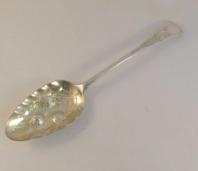 Decorado Georgiano 1803 Londres, Inglaterra Esterlina 9" Cuchara para Servir Cuenco Decorado Foto 1 de 4