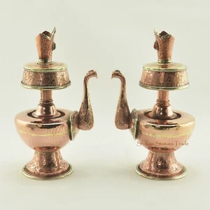 Juego de jarrón ritual sagrado de aleación de cobre budismo tibetano de 8" de Patan, Nepal - Imagen 1 de 6