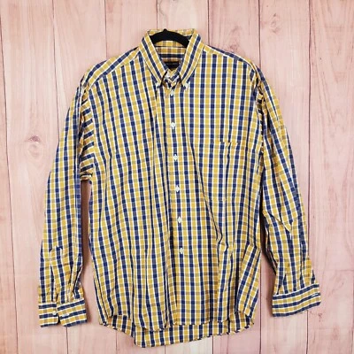 Gitman Bros Button Up Shirt Sz M / L Checkered Striped Long Sleeve  - Image 1 of 4