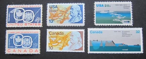 US/Canada , Joint Lawrence Seaway and Franklyn Issues, 6v, MNH - Picture 1 of 1