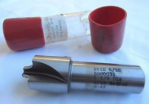SPIE TOOL CUTTER M-42 6800031 1 1/8 DIA CORNER ROUNDING END MILL - Picture 1 of 5