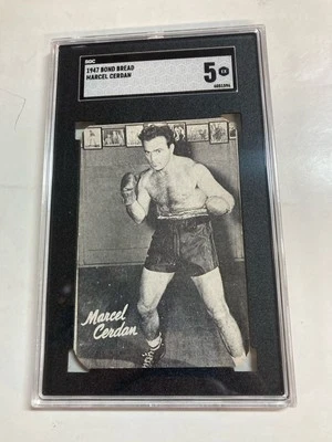 Sgc 5 1947 Bond bread Marcel Cerdan clipped corners White back Boxer - Image 1 of 2