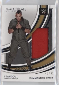 2022 Panini Immaculate WWE Standout Memorabilia /99 Commander Azeez Rookie RC - Picture 1 of 3
