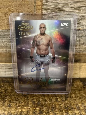 Serghei Spivac 2024 Topps UFC Gold Label Auto #/299 (CBR) - Image 1 of 2