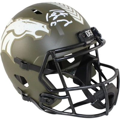 Peyton Manning Autografiado/Firmado Denver Broncos F/S Pizarra Casco Fanáticos 53238 Foto 1 de 4