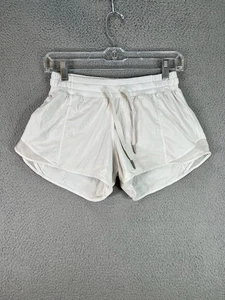 Lululemon Hotty heiße Damenshorts weiß 4 Performance Laufen gefüttert Shorts 3,5" - Bild 1 von 8