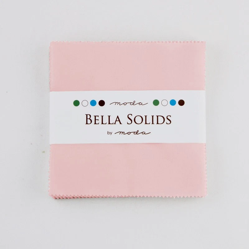 Bella Solids 5" Square Pack in Sisters Pink by Moda - Image 1 of 1