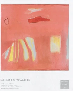 2016 ESTEBAN VICENTE c1995 Art Gallery Exhibit Ad - Picture 1 of 1