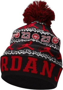 Nike Jordan Festive Beanie Hat One Size Black RRP £33 Brand New - Picture 1 of 5