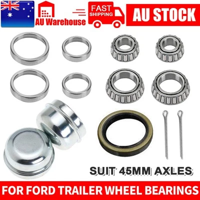 2 Set Marine Wheel Bearing Kit For Ford Bearings Boat Trailer Wheel Hub Bearing - image 1 of 4
