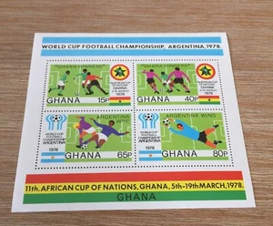 Commonwealth Ghana 1978 11th Africa Cup Of Nations Mnh Mini Sheet - Picture 1 of 3