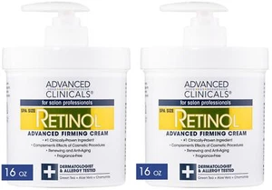 Retinol Body Cream 16 Oz Pack of 2 Anti Aging Moisturizer with Aloe Vera - Picture 1 of 9