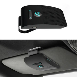 Sun Visor Wireless Bluetooth Handsfree Car Kit Speakerphone Speaker Phone Black - Zdjęcie 1 z 21