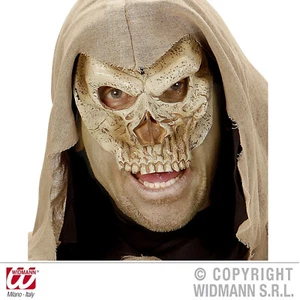 Deathlord Latex kinnlose Halb-Maske Zombie Totenschädel Erwachsene - Widmann® - Bild 1 von 2