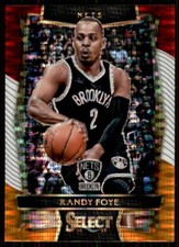 2016-17 Panini Select Tri-Color Red Orange Randy Foye Brooklyn Nets #7