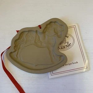 New 1986 BROWN BAG COOKIE ART MOLD Toy Rocking Horse & Recipe Booklet U - Picture 1 of 4