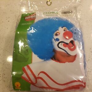 Unisex Adult Huge Big Blue Afro Fro Clown Costume Wig