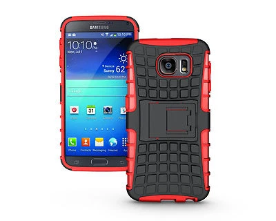 Funda rígida protectora híbrida de goma a prueba de golpes para Samsung Galaxy S6 Edge G9250 Foto 1 de 4