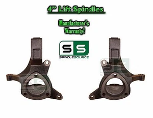 4" Lift Spindles Knuckles FOR 99-07 Chevy Silverado Sierra 1500 GM TRUCK SUV 2WD - Picture 1 of 1