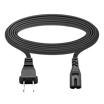 5ft AC Power Cord Cable For Hisense 55RGE 55U1600 55U7G TV 2-Prong Wire Lead - Image 1 of 4