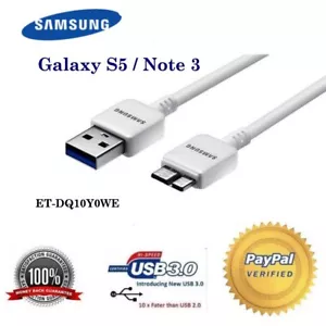 For SAMSUNG Galaxy S5 and Note 3 Original USB 3.0 Charging cable USB cord - Picture 1 of 3
