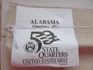 25,00 $ ungeöffnete neuwertige Tüte von 2003-D Alabama Quarters - Bild 1 von 3