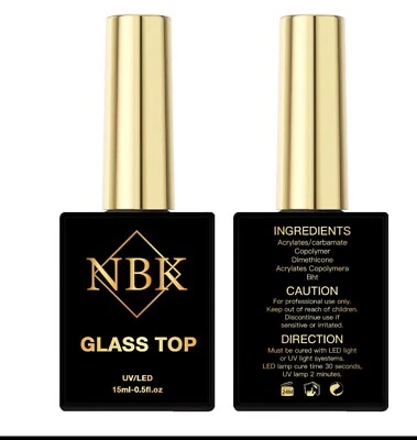 NBK 15ml NO Wipe Topcoat Smalto Gel Unghie UV LED Soak Off Top Coat Alta Qualità - Immagine 1 di 4
