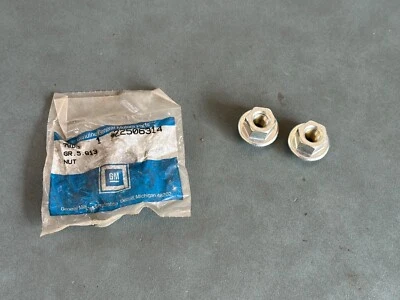 GM OEM NOS 22506314 Hub Front and Rear Wheel Nut 2x 1986-1990 Chevrolet Caprice - Image 1 of 3