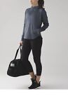 LULULEMON Pick Up The Pace LS Top Rulu Pullover Hoodie Jacquard Blue Size 10