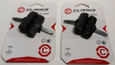 Clarks  Standard Cantilever  Post Brake Pads 50mm in Black  # CP505  NOS - Image 1 of 3