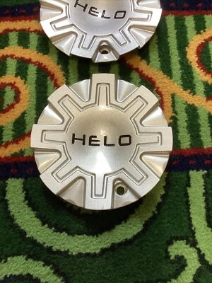 Tapas centrales de rueda personalizadas plateadas Helo Wheels # 491L155 / LG1108-12 1 pieza Foto 1 de 4