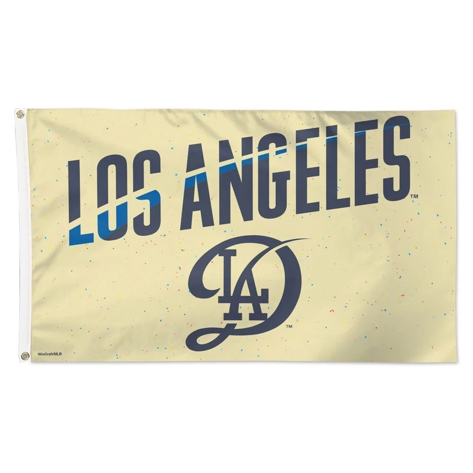 LOS ANGELES DODGERS CITY CONNECT 3'X5' DELUXE FLAG NEW WINCRAFT 👀 - Image 1 of 1