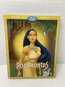 Disney Pocahontas (Blu-Ray, DVD 2016) Disney Animated w/ Slipcover - Picture 1 of 3