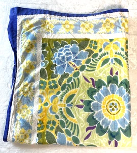 Pottery Barn Blumen Tischdecke 70" x 90" 100% Baumwolle Indien - Bild 1 von 7