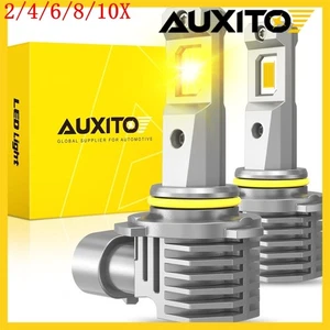 H10 LED Fog Driving Light Bulbs Kit 9145 9140 Amber 6500K Super Bright 40W 2/4X - Picture 1 of 23